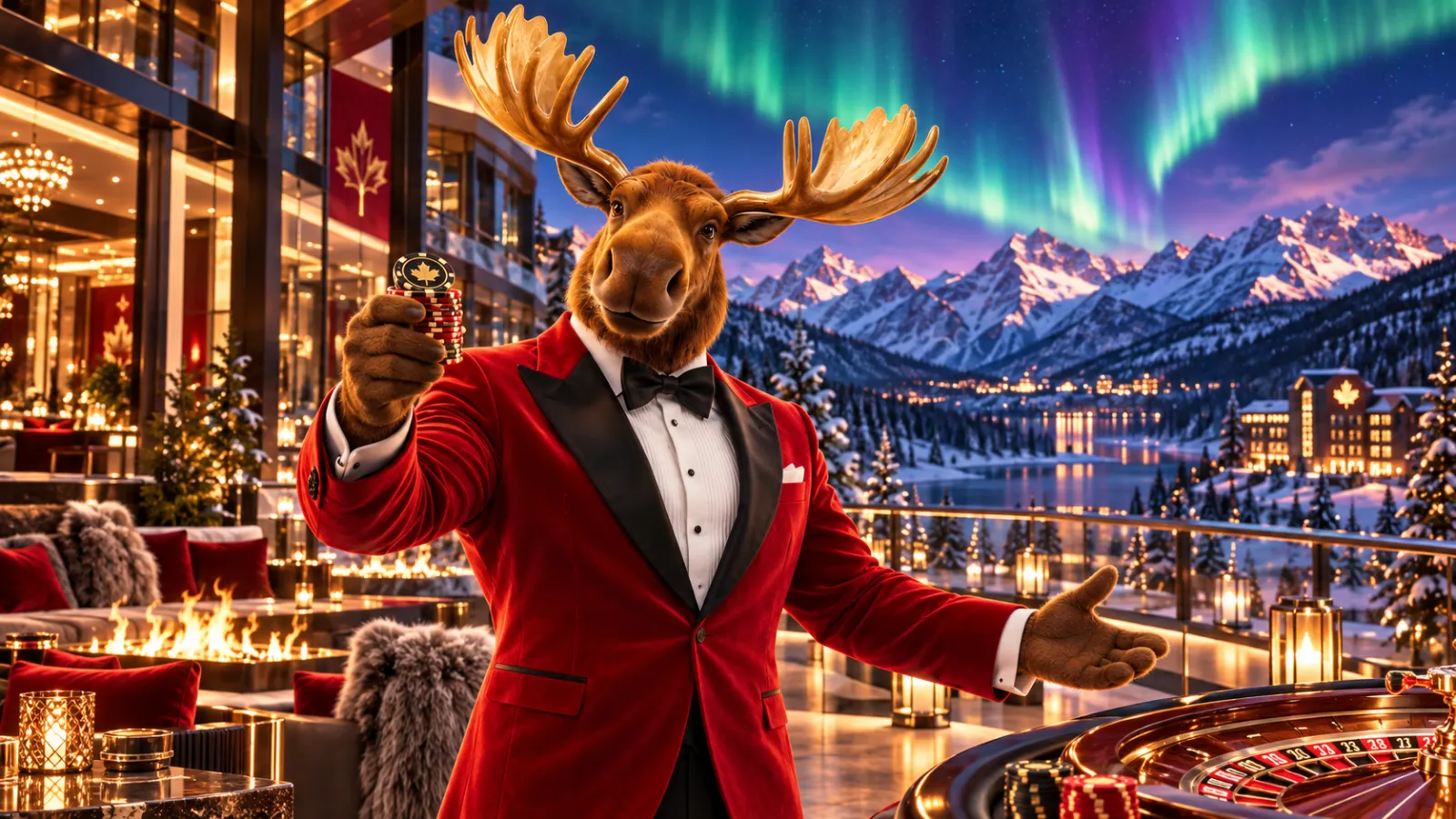 Canada777 moose host in the VIP lounge